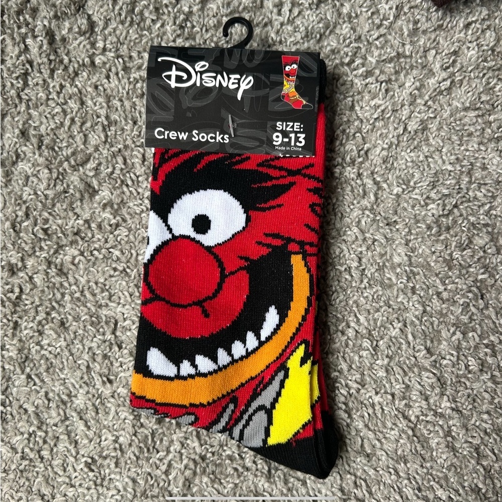 ✨ NEW Muppets Character Themed Red and Black Socks - Picture 3 of 3